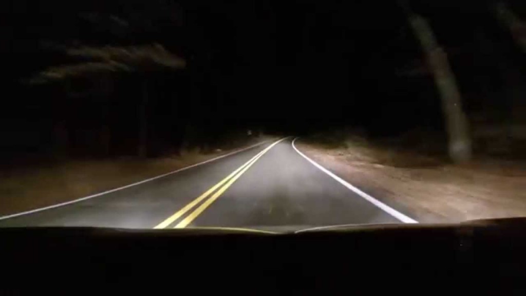 road at night